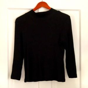 Jet black knit ribbed sweater by Sanctuary